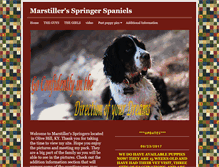 Tablet Screenshot of marstillerspringers.com
